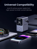 Мобильный аккумулятор Power Bank, 48000mAh, DigitalDisplay, 300W, серый, UGREEN 25286