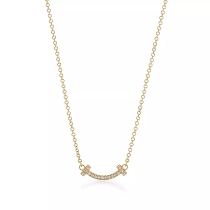 Подвеска из жёлтого золота 18к(750 проба) с бриллиантами, Tiffany💠коллекция T, ✨