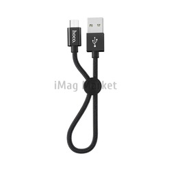 Зарядный кабель Hoco X35, USB-A - micro-USB, 2.4A, 12W, 25 см, черный