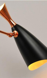 Pendant design lamp  Duke by Delightfull (6 lampshades,  Black)