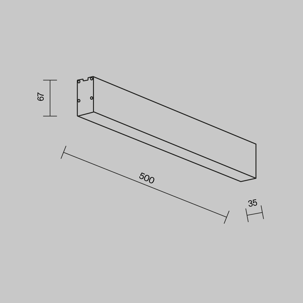 Линейный светильник Technical LL311034