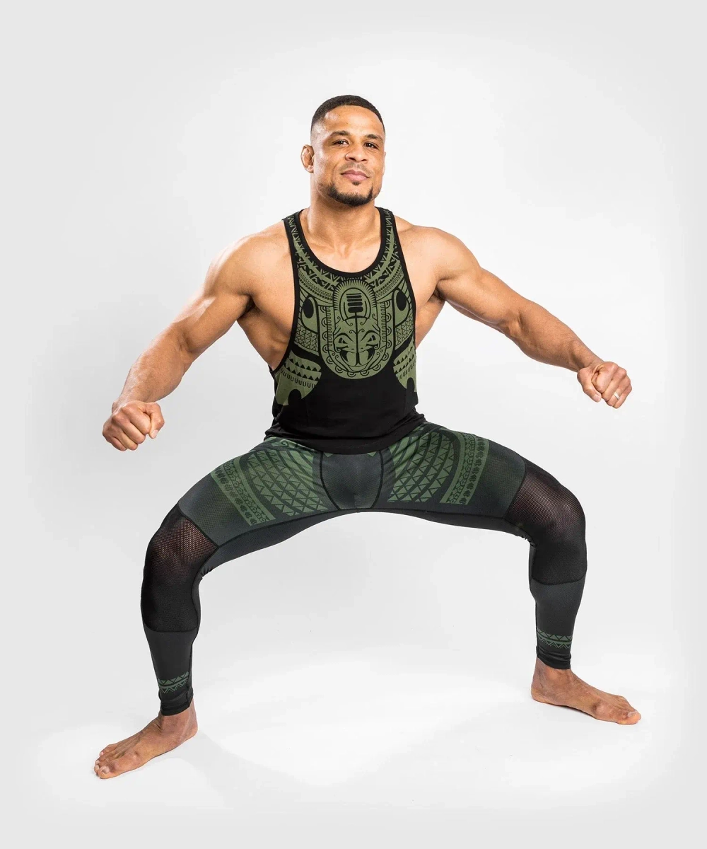Компрессионные штаны Venum Nakahi Black-Khaki