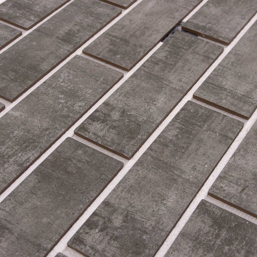 Клинкерная термопанель ППС Beryoza Ceramica Brick Wall Серый 1020х455 мм