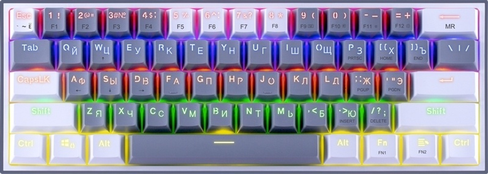 Клавиатура Redragon Fizz K617-R белый