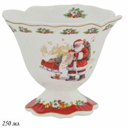 Lenardi 205-298 Креманка 250 мл НОВЫЙ ГОД в под.уп.(х24)Фарфор