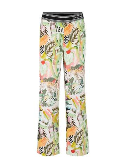 Marc Cain Брюки на резинке с ярким принтом