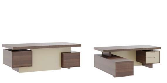 Стол письменный с тумбами,