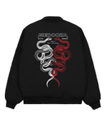Бомбер MEDOOZA "Snake Twins" Черный