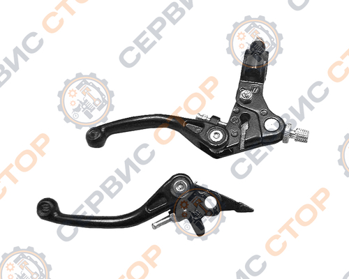 Рычаг сцепления + тормоза складные, черные НФ-00005086