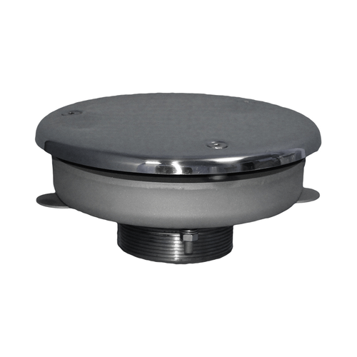 Водозабор для бассейна с антивихревой крышкой Ø160х100 под пленку/лайнер - 30 м³/ч, НР2.5″, нержавеющая сталь AISI-304 - Runvil Pools, Россия