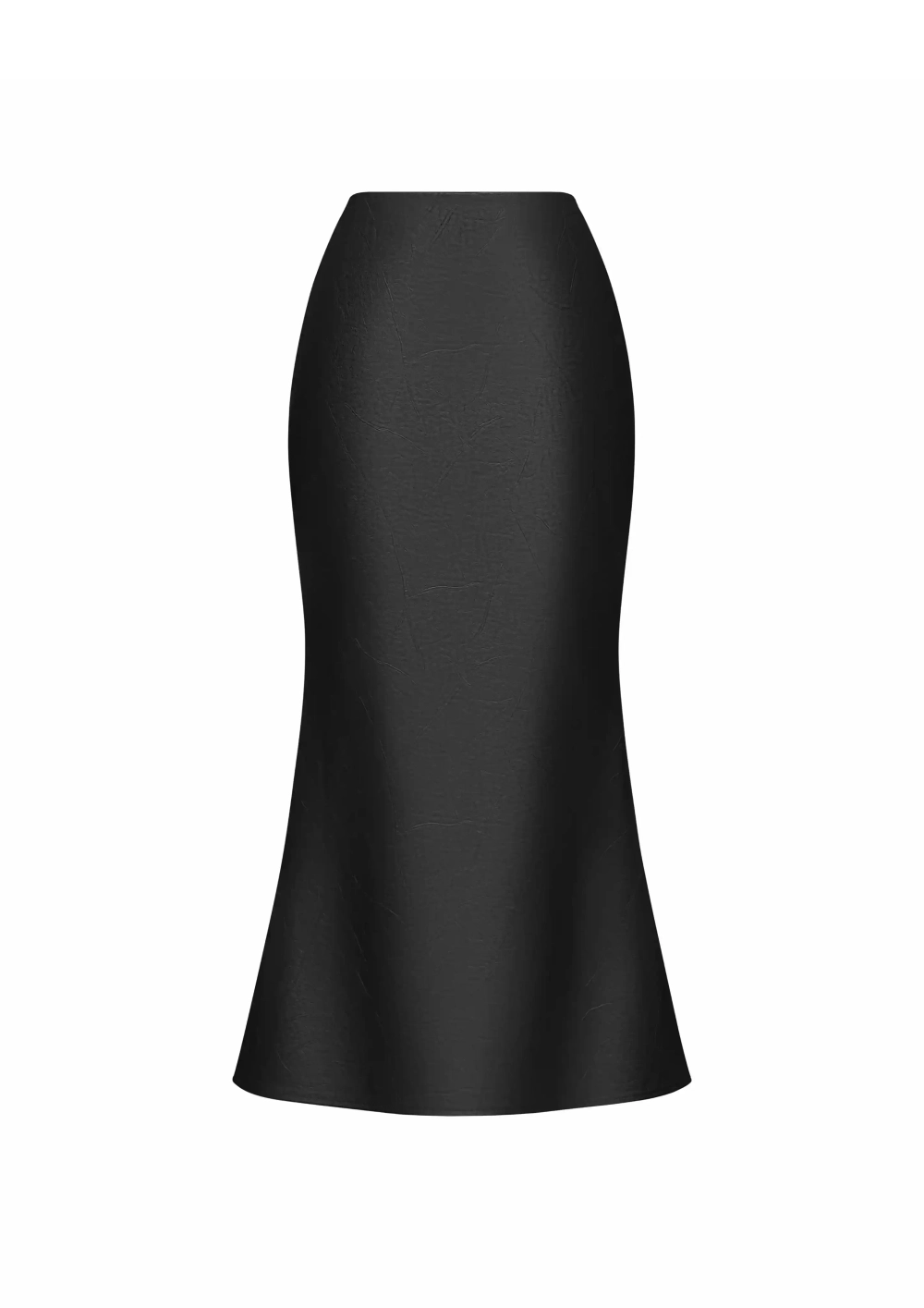 Kerelin midi, юбка миди из черной экокожи