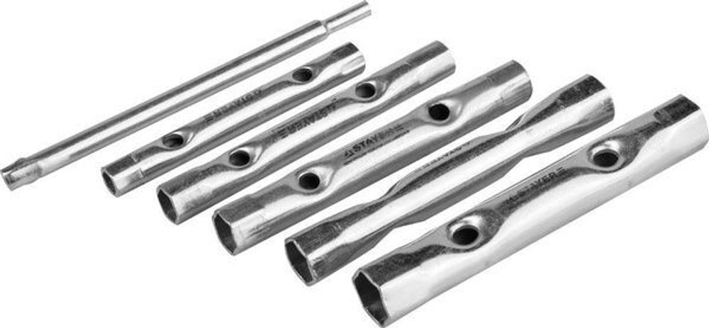 Набор ключей трубчатых MAX Size STAYER 6 предметов 8-17 мм