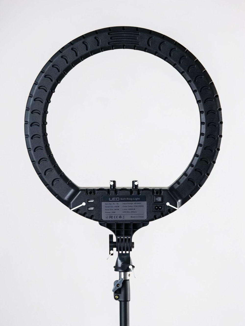 Кольцевая лампа 45 см со штативом и сумкой