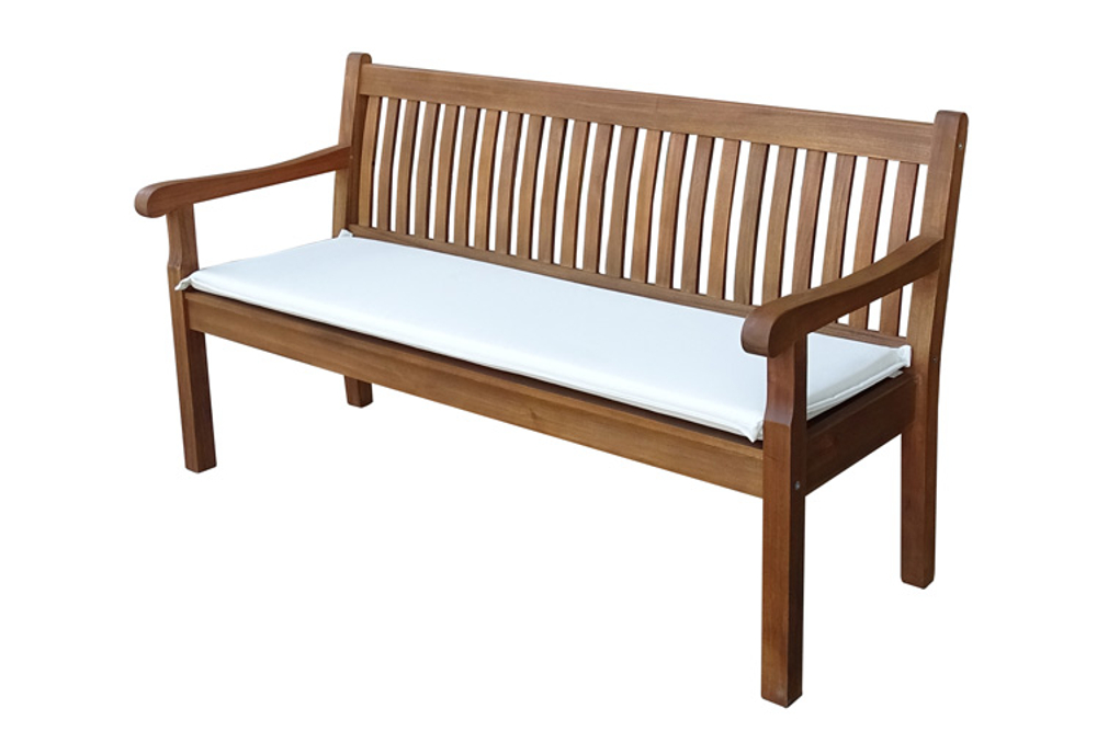 Скамья из акации Joygarden КАРО 3-х местная, белый, коричневый