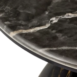 Кофейный столик Bradex Home Secret диам.40см x 54см, чёрный мрамор, металл, керамика