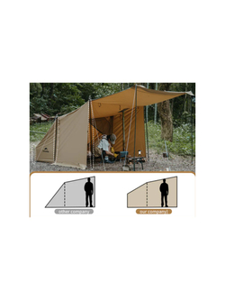 Палатка Naturehike Mountain Stream, 1-местная, алюминиевый каркас, бежевая
