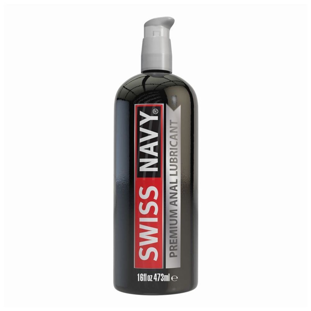 SNAL16 / Лубрикант Swiss Navy Silicone на силиконоSwiss Navy 16oz Premium Анальный лубрикант 474мл