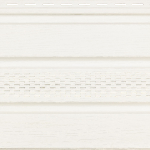 Софит широкий Альта-Профиль с центральной перфорацией Белый 3000х300 мм