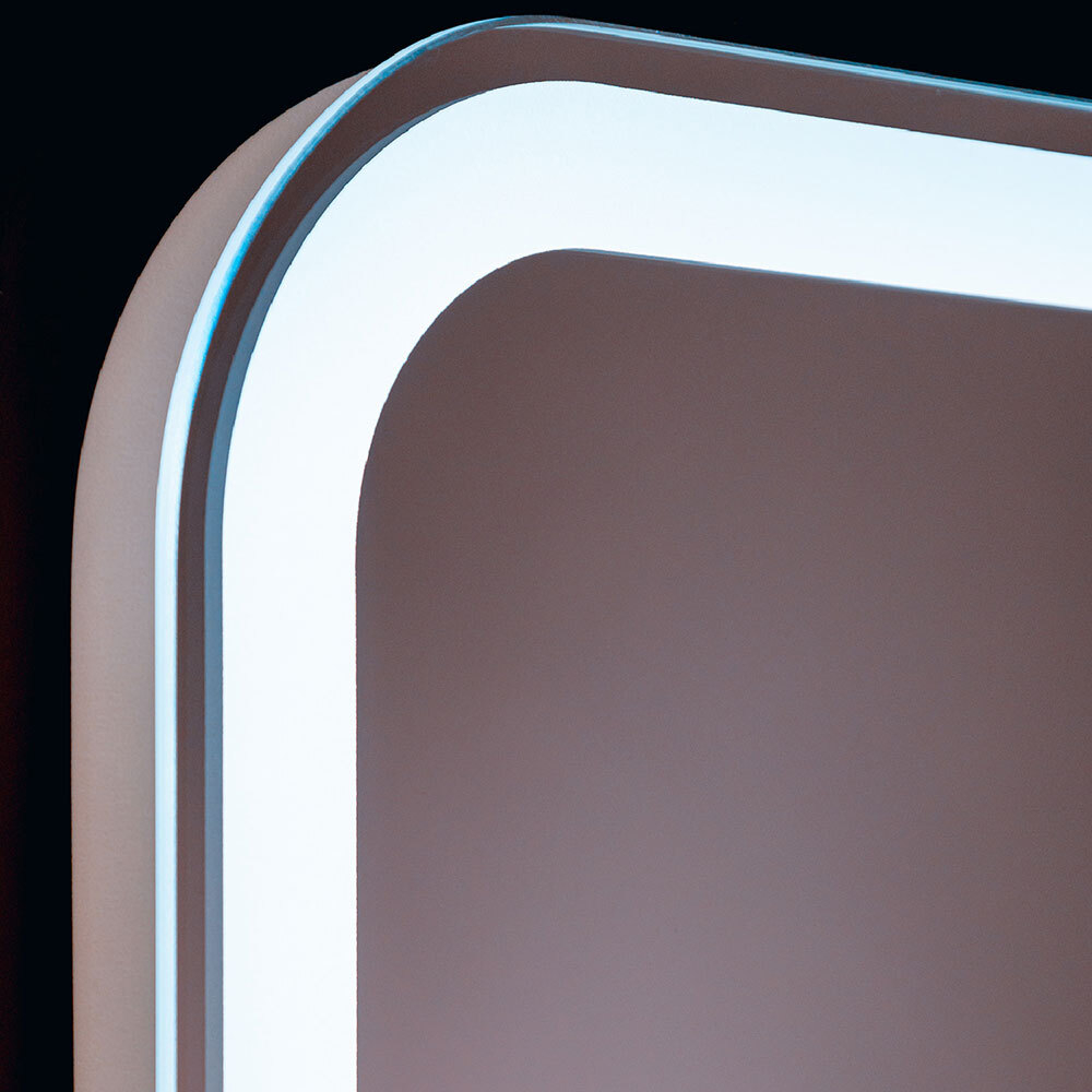 Зеркало с подсветкой Мальва, 40х70 см (сенсорный выключатель, холодный свет)