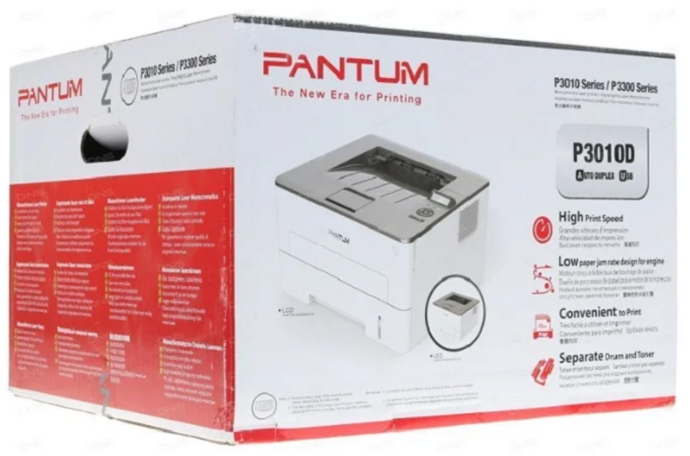 Принтер лазерный черно-белый Pantum P3010D