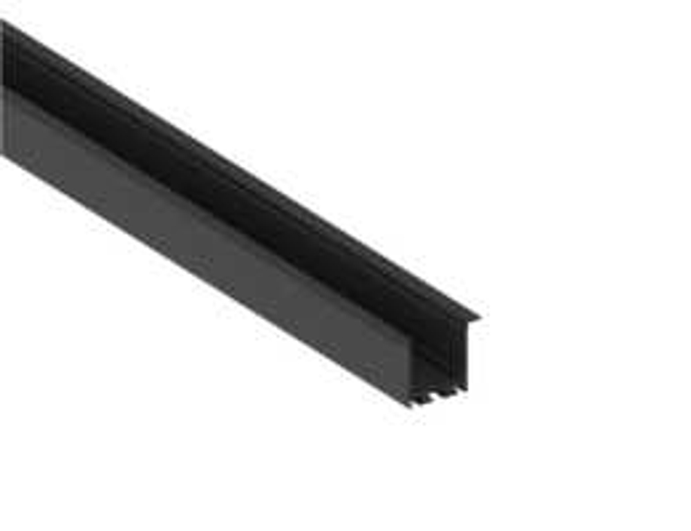 Встраиваемый алюминиевый профиль,  сечение 47, 2х35мм,  длина 2 метра,  цвет черный