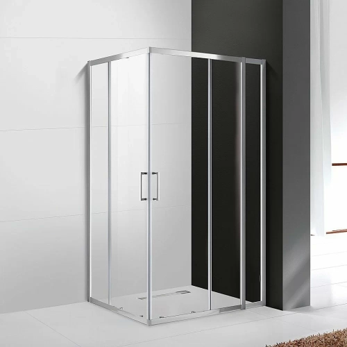 Душевой уголок Cezares Molveno 120x100 MOLVENO-AH-21-100+20-C-Cr-IV стекло прозрачное/профиль хром
