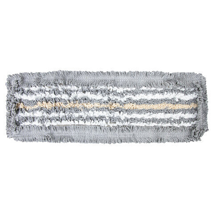 Насадка МОП плоская для швабры/держателя 40 см, ТИП У/К, хлопок/микрофибра, СЕРАЯ, LAIMA EXPERT, 606629