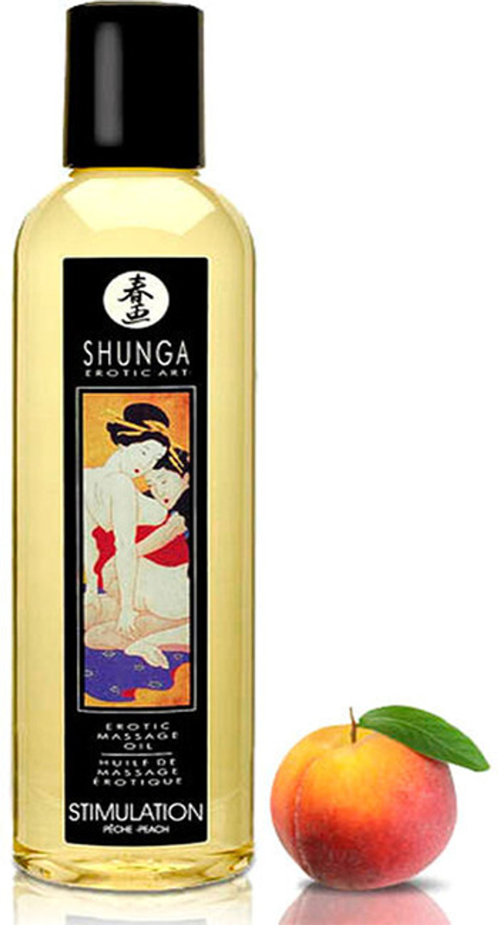 Массажное масло Stimulation "Персик" 250 мл (Цвет: прозрачный)