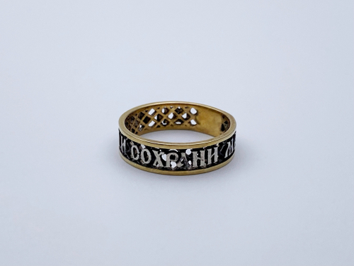 Кольцо из серебра/Позолота