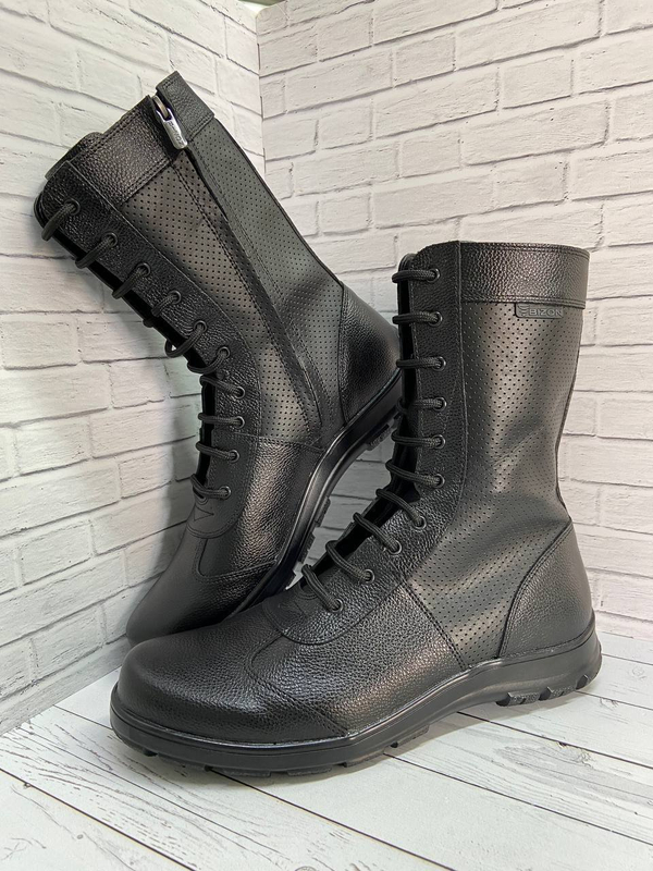 Берцы Утка перфорация У-12 черные