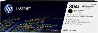 HP 304L Economy Black Original LaserJet Toner Cartridge тонерный картридж 1 шт Подлинный Черный CC530L