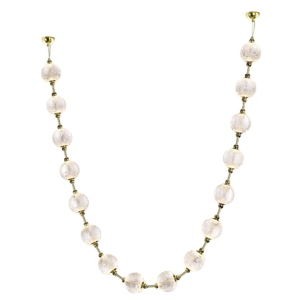 5008/64L L-VISION ODL23 591 золотой/прозрачный/металл/акрил Подвес бусы LED 64W 4000K 3520лм CRYSTAL