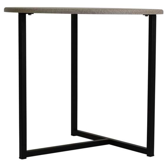 Стол журнальный BeautyStyle 27 текстиль темный/черный