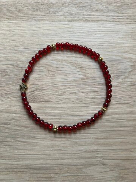 Чётки "Гранатовый цвет" 50 бусин