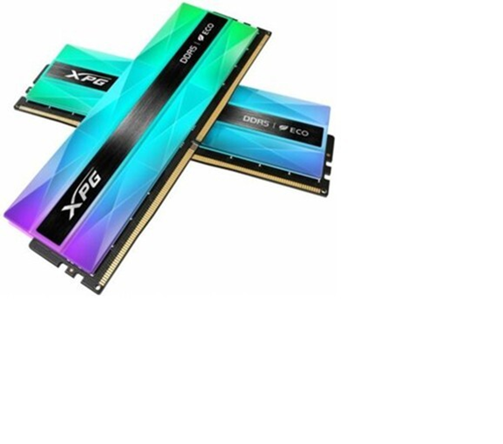 Оперативная память ADATA DDR5 32GB 2*16GB 6000MHz CL30 288-pin 1.35V PC5-48.000 RGB AX5U6000C3016G-DCLANRSG
