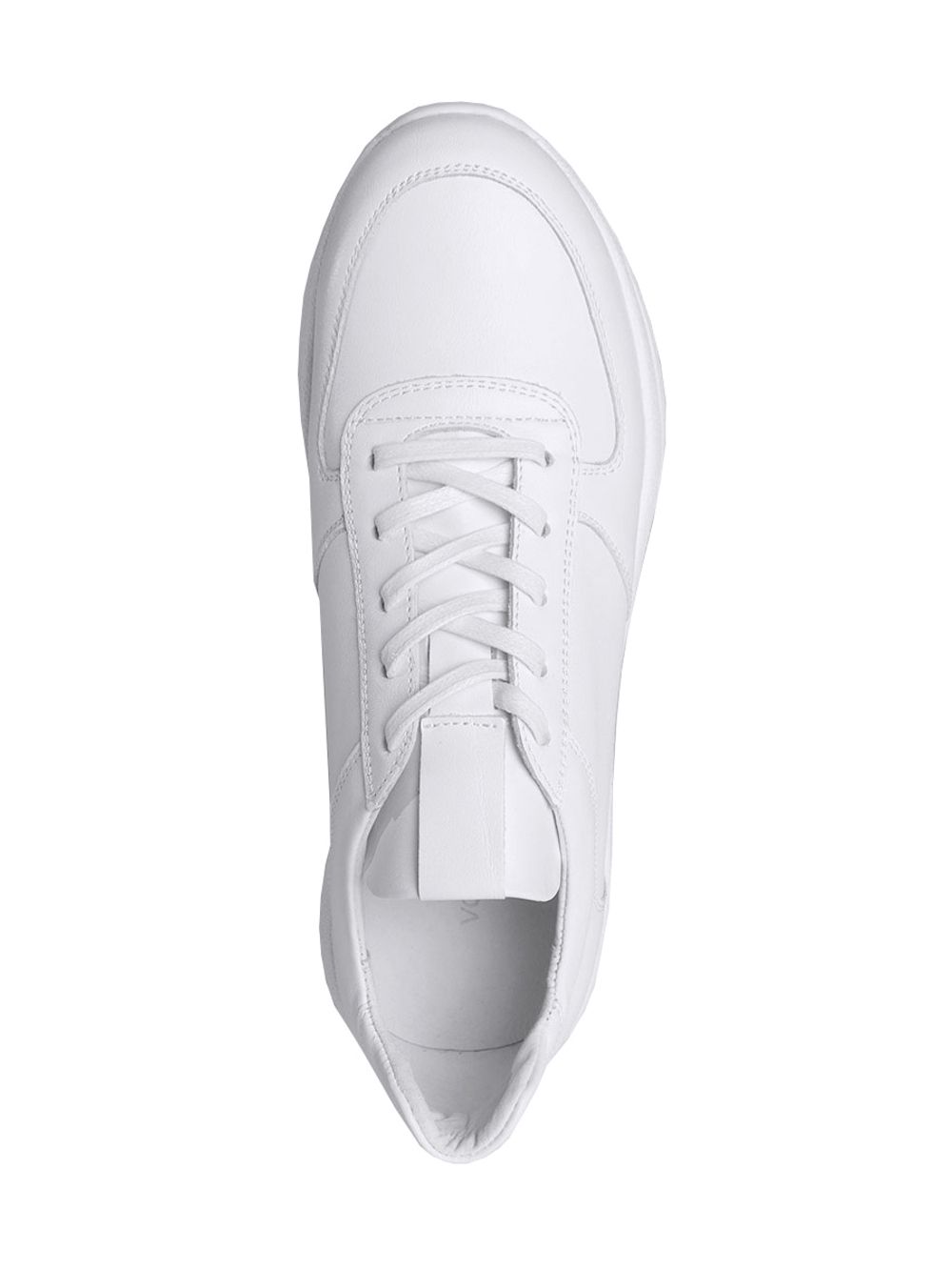 Спортивные кроссовки из гладкой кожи для женщин - вид сверху