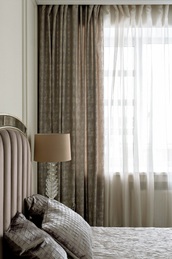 Ткань Портьера Хьюстон (HOUSTON) бежевый 275x260см Garda Decor