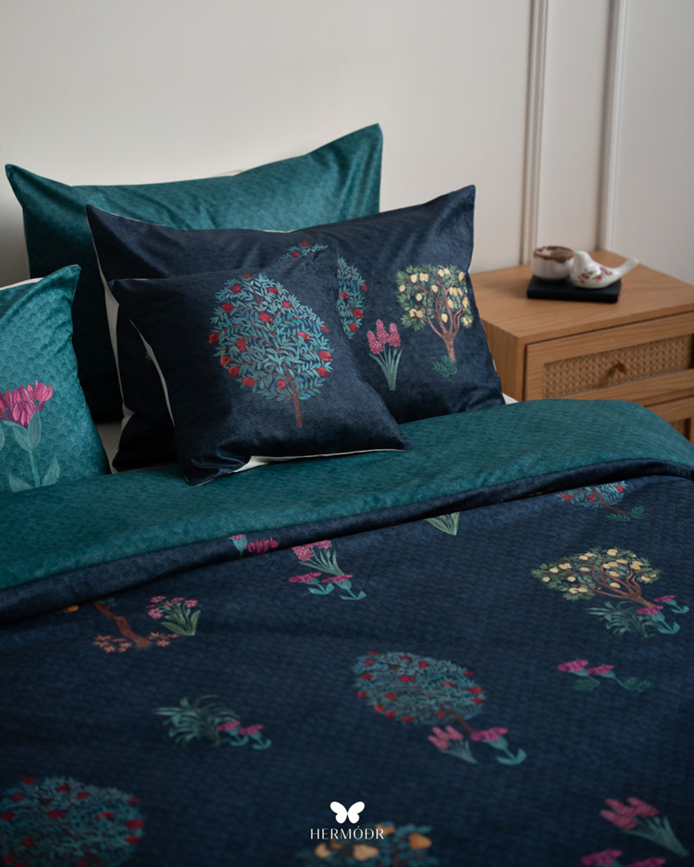 Комплект постельного белья двуспальный Chelcheragh Hermodr 8 предметов 130220285 Иран