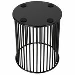 Органайзер стаканчик для косметики и мелочей MONTE VITA, металлический, 100х80 мм, черный, 272485