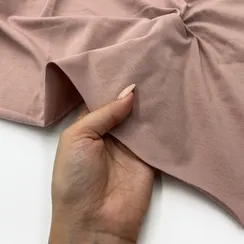 Кулирная гладь с лайкрой Пудровая