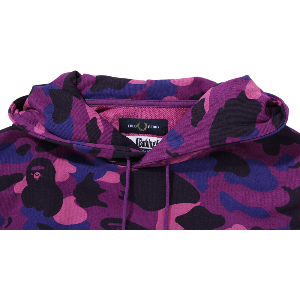 A Bathing Ape X Fred Perry Color Camo Zip Худи