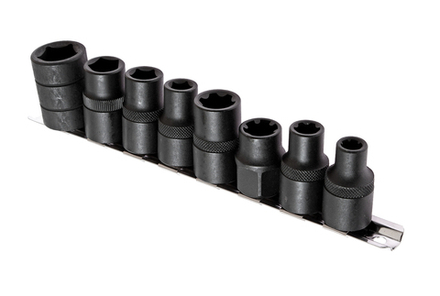 Набор головок специальных 1/2" 5-ти гранных и RIBE 8 предметов JTC