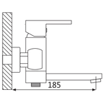 Смеситель для ванны Oute T17 T1702