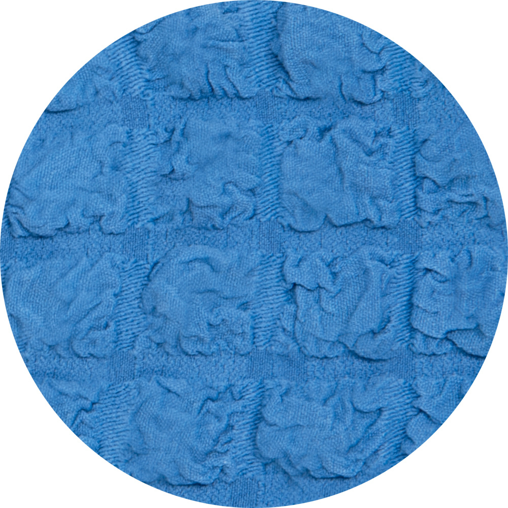 Чехол на кресло с оборкой Стандарт, цвет Голубой