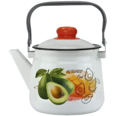 Чайник эмалированный 2,5л «Авокадо» 01-2711/4-(4)