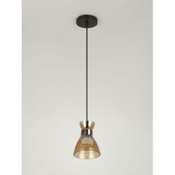 Светильник подвесной (подвес) Rivoli Iris 9186-201 1хЕ27 60 Вт модерн | Rivoli