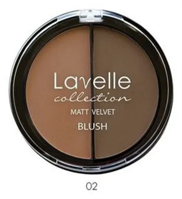 Румяна компактные matt velvet blush тон 02 загар Lavelle