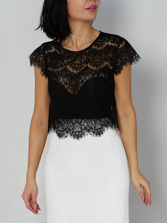 Блуза "Ее величество!" в черном