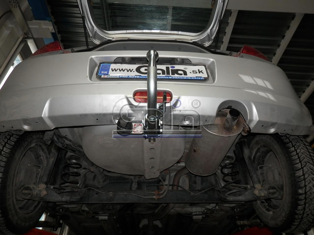 Фаркоп оцинкованный Galia S078A для Suzuki Swift хетчбек 3/5 дверей 2005-2009, кроме 4WD / Opel Agila B 2008-(паспорт и сертификат в комплекте)(без электрики)