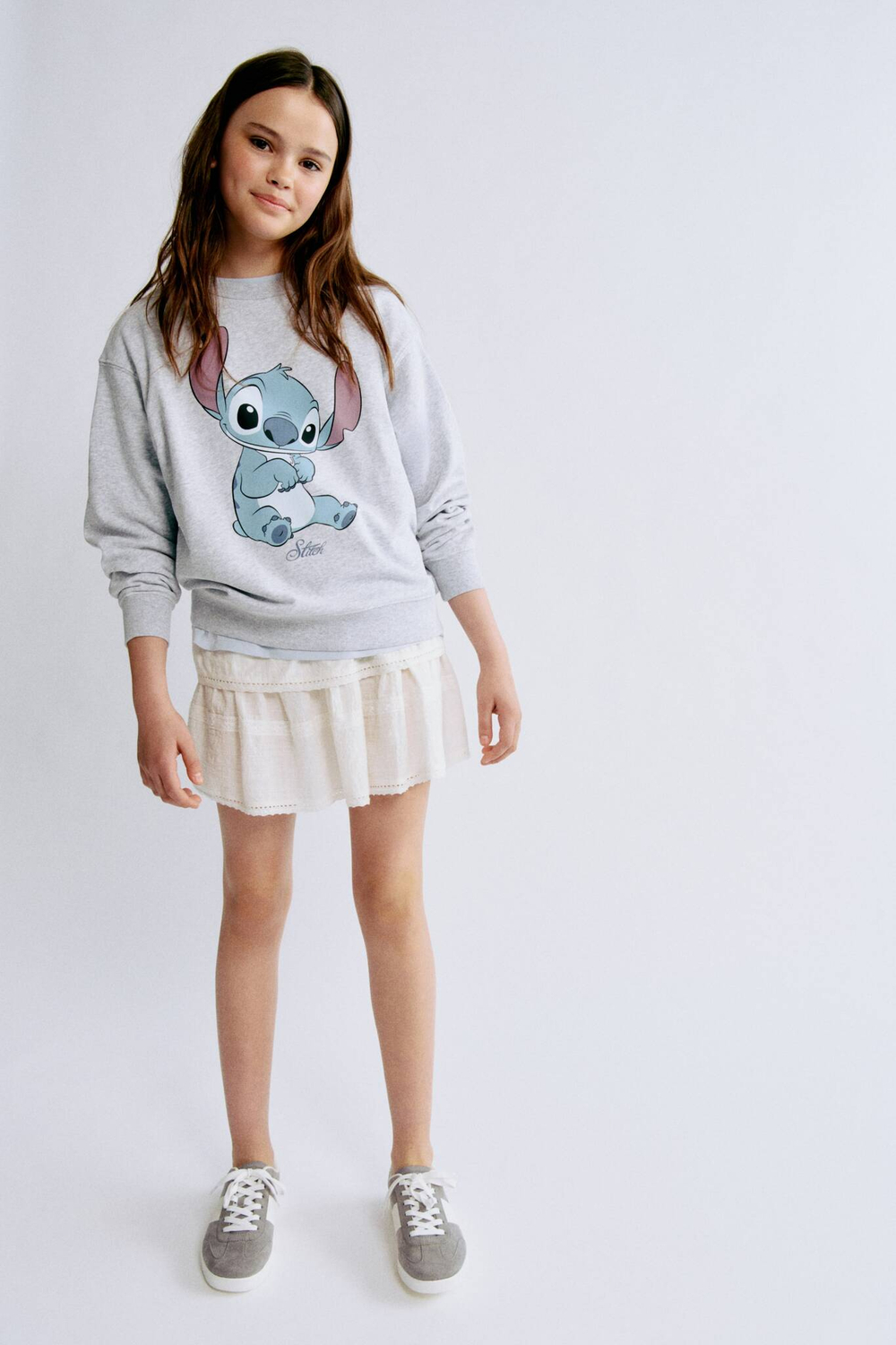 H&M Толстовка с принтом, серый меланж